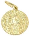 Medalha de So Bento em ouro 18k - 2MEO0126